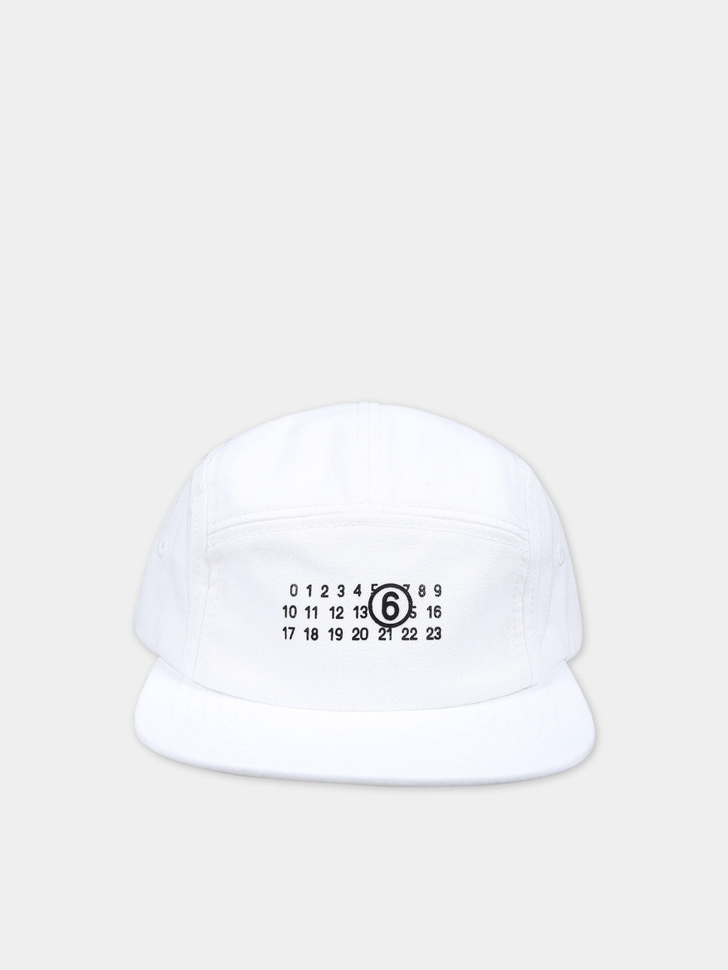 Cappello bianco per bambini con logo